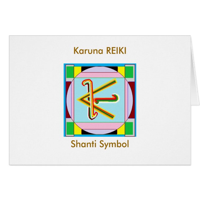 KARUNA Reiki : La paix de Shanti soit avec tous (Devant horizontal)