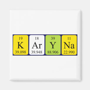 Karyna periodic table name magnet