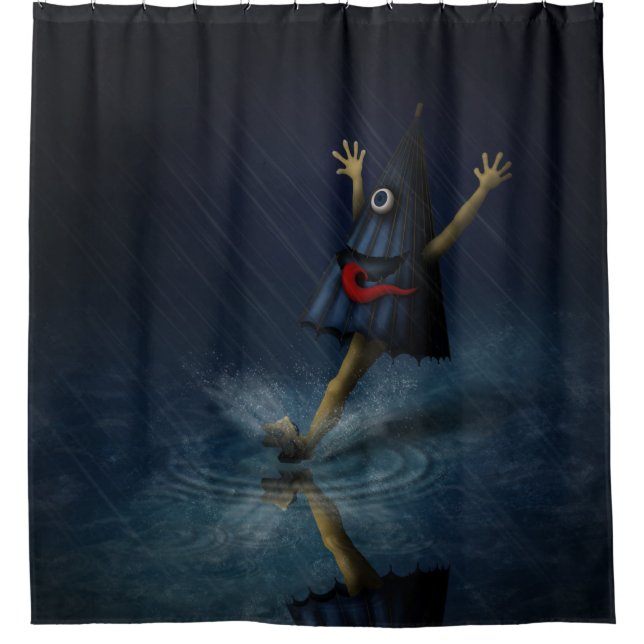 Kasa Obake Japanese Umbrella Ghost Rainy Day (Front)