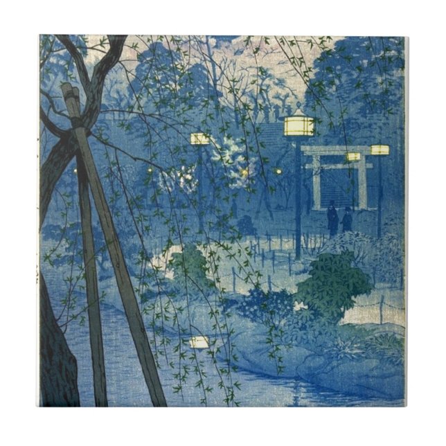 KASAMATSU, Shiro (1898-1991) Vintage Japanese Art Tile (Front)