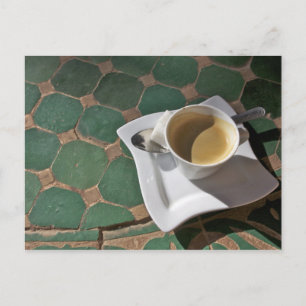 Kasbah Hotel and Restaurant, coffee and green Postcard