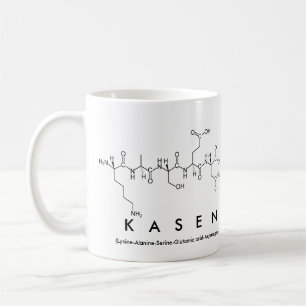 Kasen peptide name mug