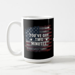 Kash Patel "You've Got Two Minutes" Interview Quot Coffee Mug