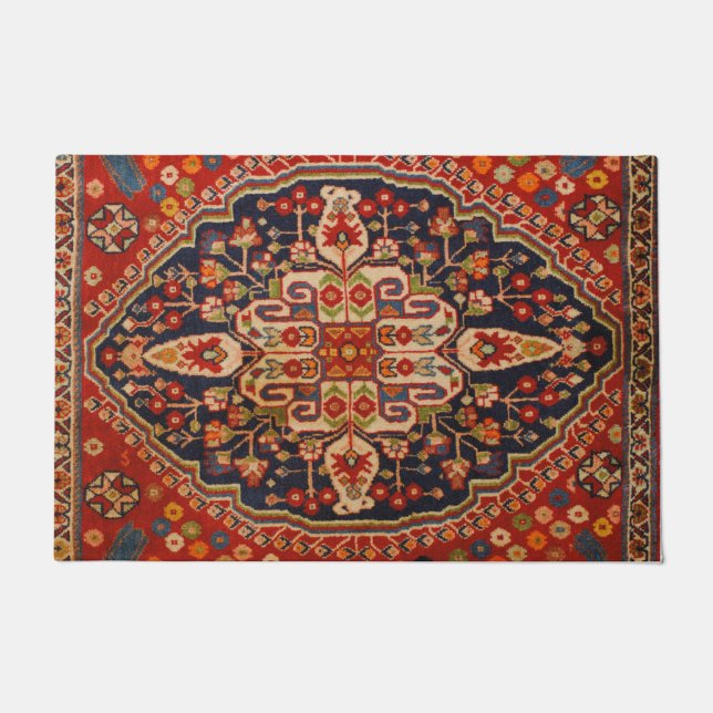 Kashan Poshti Central Persian Rug Print (Front)