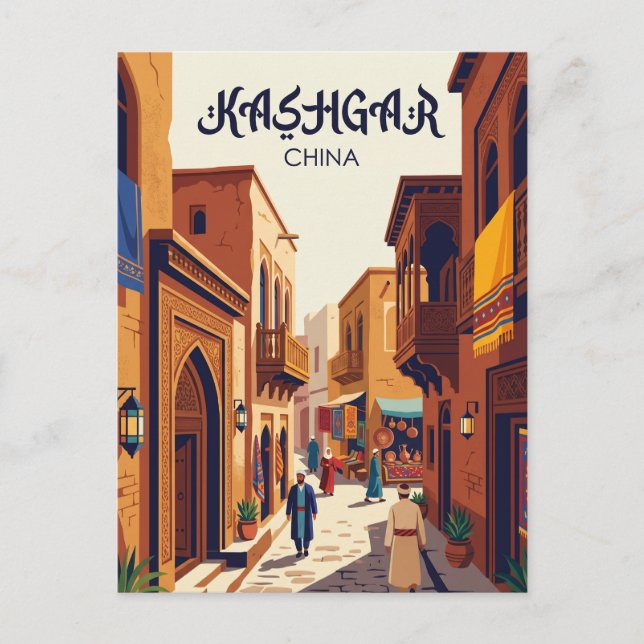 Kashgar Old Town China Postcard (Front)