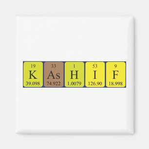 Kashif periodic table name magnet