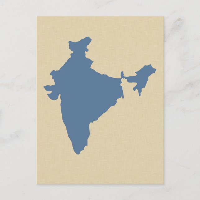 Kashmir Blue Spice Moods India Postcard (Front)