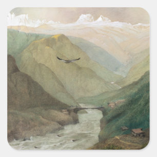 Kashmir, c.1860 square sticker