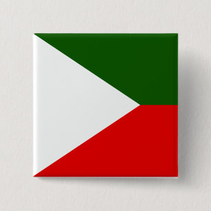 Kashmir Independent, India flag 2 Inch Square Button