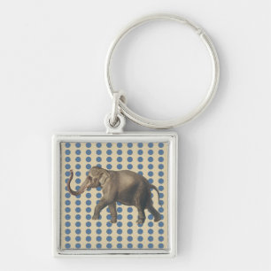 Kashmir Spice Moods Dots with Elephant Keychain