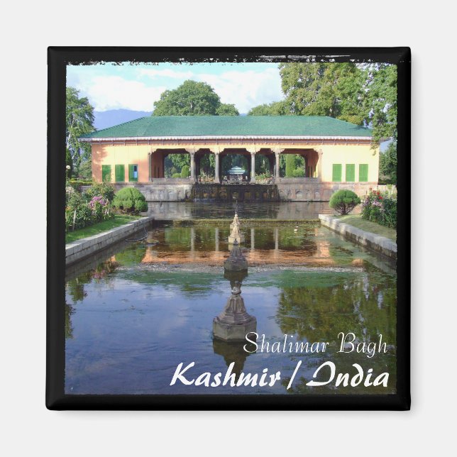 Kashmir, Srinagar - Shalimar Gardens (Magnet) Magnet (Front)