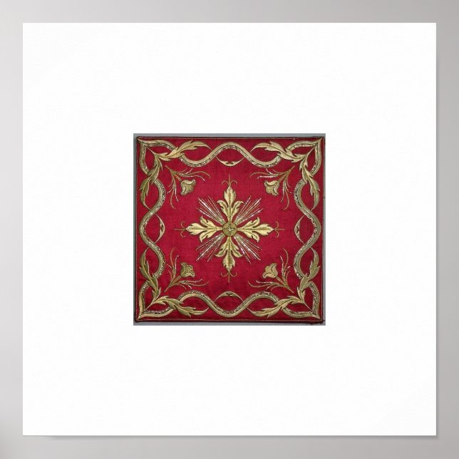 Kashmiri Embroidery Poster (Front)