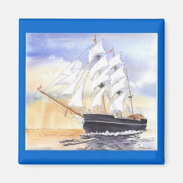 'Kaskelot Sets Sail' Magnet (Front)