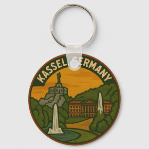 Kassel Germany Hercules Art Keychain