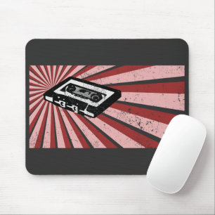 Kassette, Retro, Vintage, Nerddesign, tape Mouse Pad