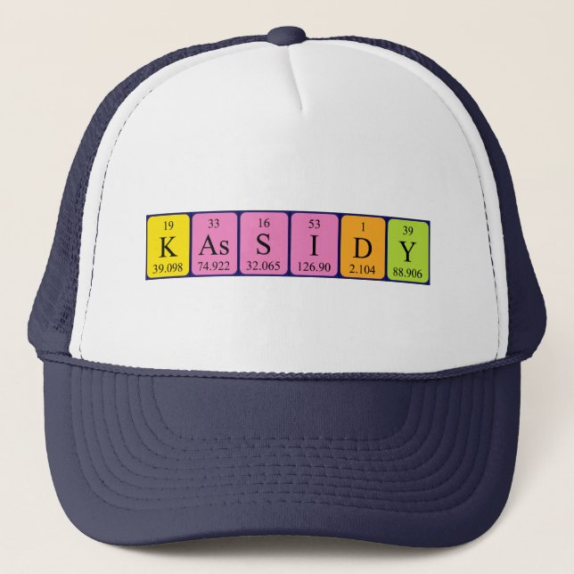 Kassidy periodic table name hat (Front)