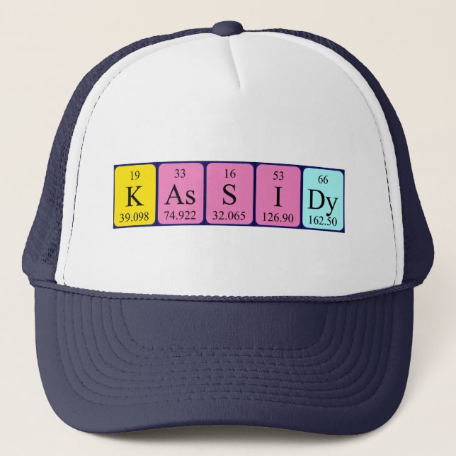 Kassidy periodic table name hat (Front)