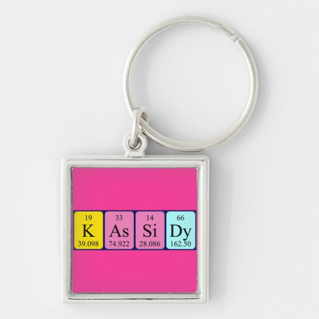 Kassidy periodic table name keyring (Front)