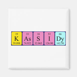 Kassidy periodic table name magnet