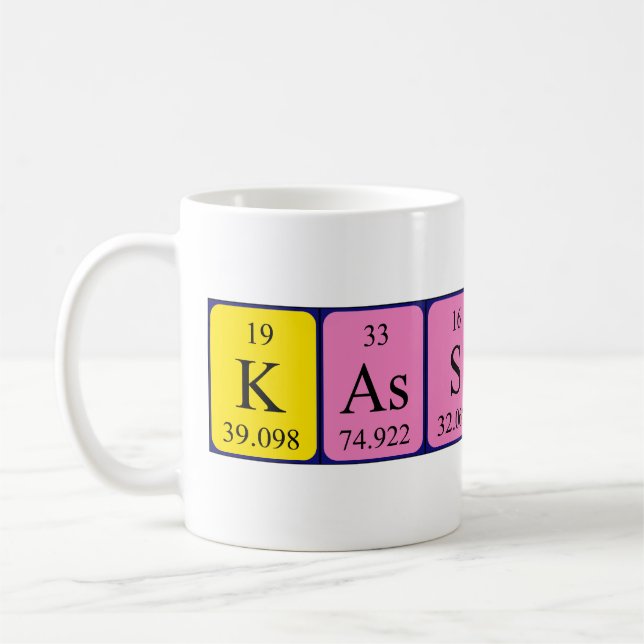 Kassidy periodic table name mug (Left)