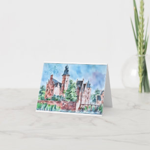 KASTEEL WESTERVELT 1729 A. de Haen drawing card  
