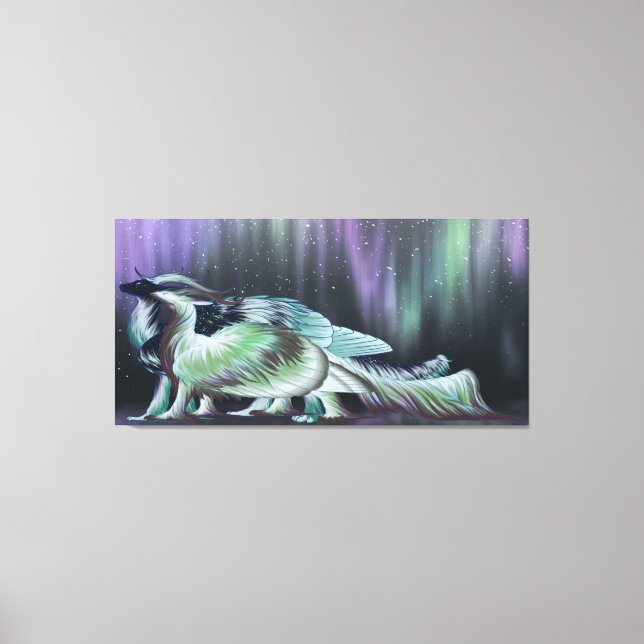 Kastraal True Aurora Dragon Pair Canvas Print (Front)