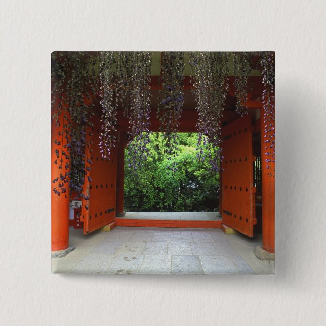 Kasuga Shrine, Nara, Japan 2 Inch Square Button (Front)