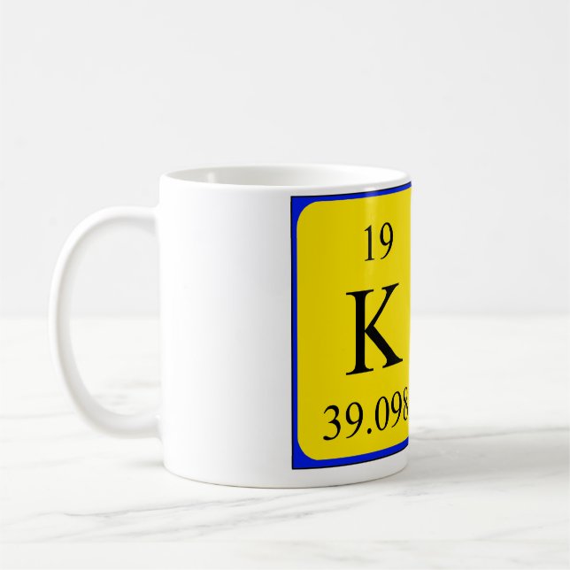 Kat periodic table name mug (Left)