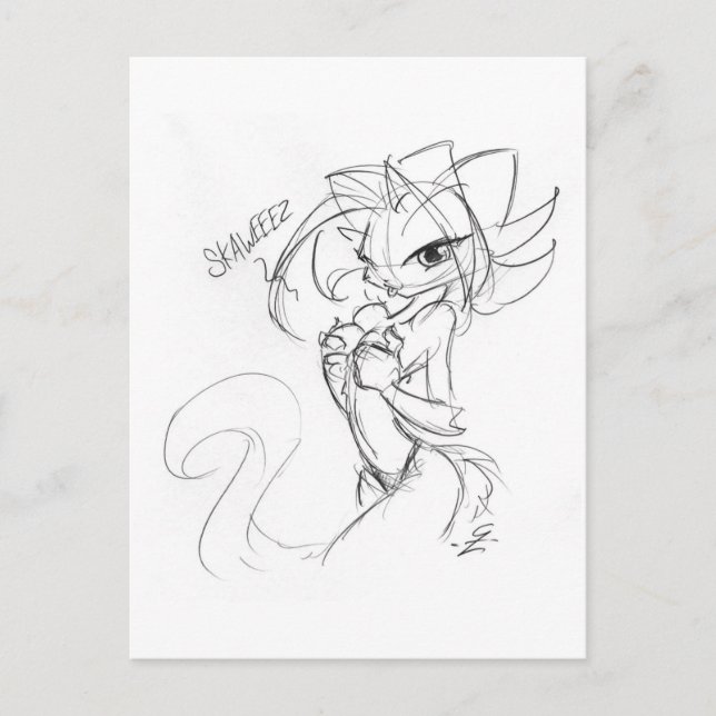 Kat Squeeze Postcard (Front)