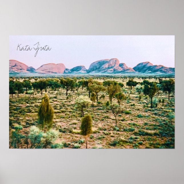 Kata Tjuta The Olgas Central Australia travel Poster (Front)