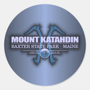 Katahdin 2 classic round sticker
