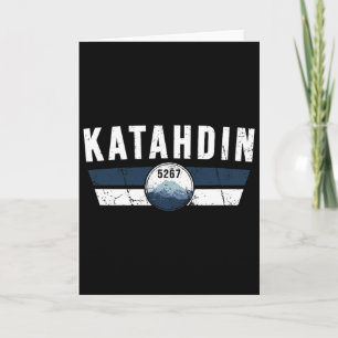 Katahdin Mountain Climbing Maine Hiking Climber Card
