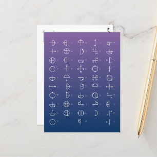 Katakamuna Chart Postcard