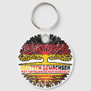 Katalonien Katalanisch Deutsch Deutschland Baum Keychain