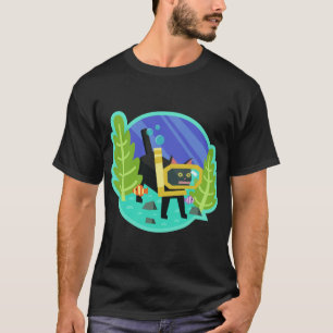 Katamari Damacy Scuba Cat friends gift T-Shirt