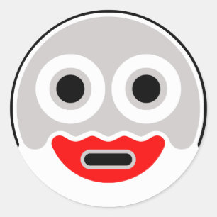 Katchka-Po Clupkitz Sticky Variation Classic Round Sticker