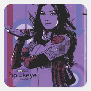 Kate Bishop Graphic Square Sticker