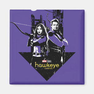 Kate Bishop & Hawkeye Arrow Graphic Magnet