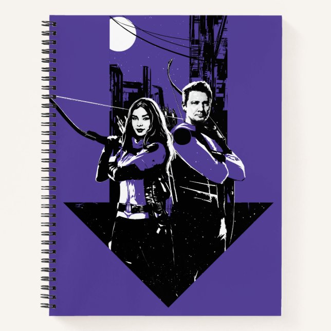 Kate Bishop & Hawkeye Arrow Graphic Notebook (Front)