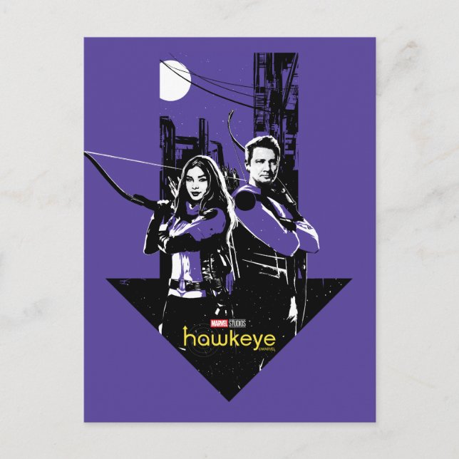 Kate Bishop & Hawkeye Arrow Graphic Postcard (Front)