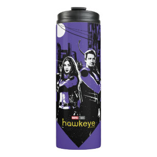 Kate Bishop & Hawkeye Arrow Graphic Thermal Tumbler