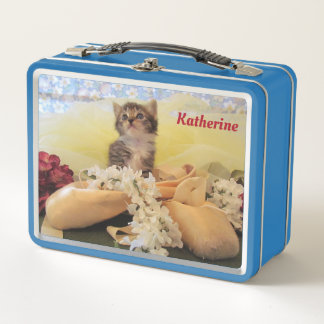 Kate the Ballerina Kitten / Cat Metal Lunch Box