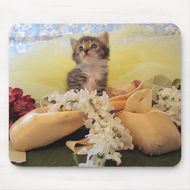 Kate the Ballerina Kitten - Mouse Pad (Front)