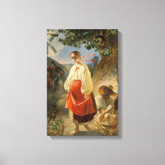 Kateryna (1842) - Taras Shevchenko (reproduction) Canvas Print