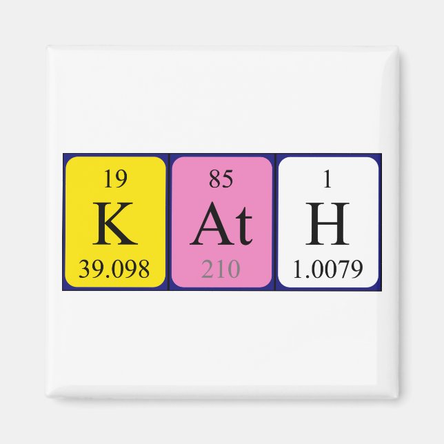 Kath periodic table name magnet (Front)