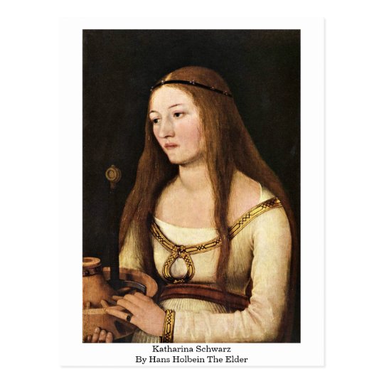 Katharina Schwarz By Hans Holbein The Elder Postcard