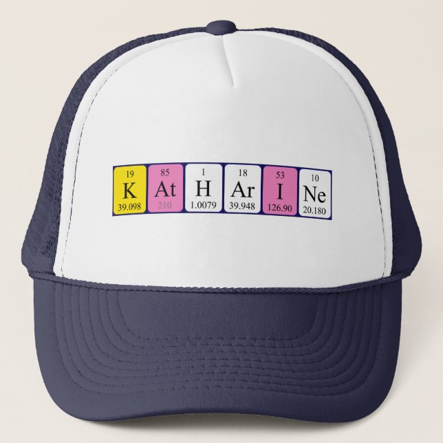 Katharine periodic table name hat (Front)