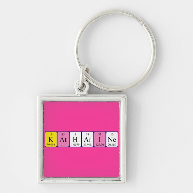 Katharine periodic table name keyring (Front)