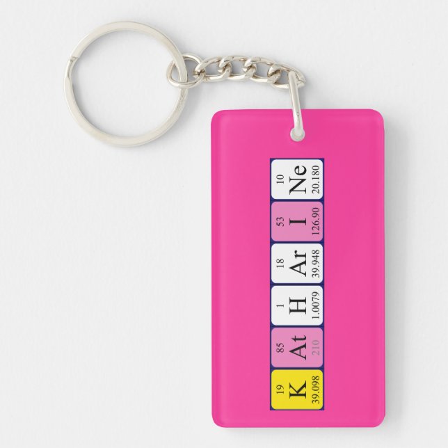 Katharine periodic table name keyring (Front)