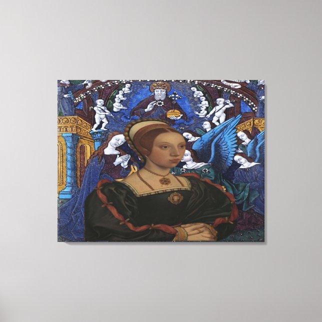 KATHERINE HOWARD QUEEN OF ENGLAND & ANNUNCIATION CANVAS PRINT (Front)